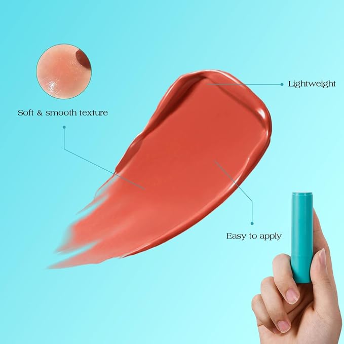 Lip Tint Hydrating, Sheer Strength Hydrating Lip Tint,Powerful Moisturizing Lipstick Water Lipstick Natural Ingredients, Non-Sticky And Long-Lasting(5# Warm Sienna)