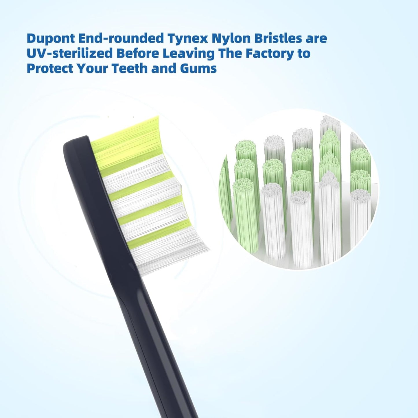 One Series Replacement Toothbrush Heads Pisonicleara Compatible with sonicare Philips One Series BH1022/03 HY1100/02 HY1102 (8-pc) Battery Brush, Mango Snow White Travel Refill (one-Blue)