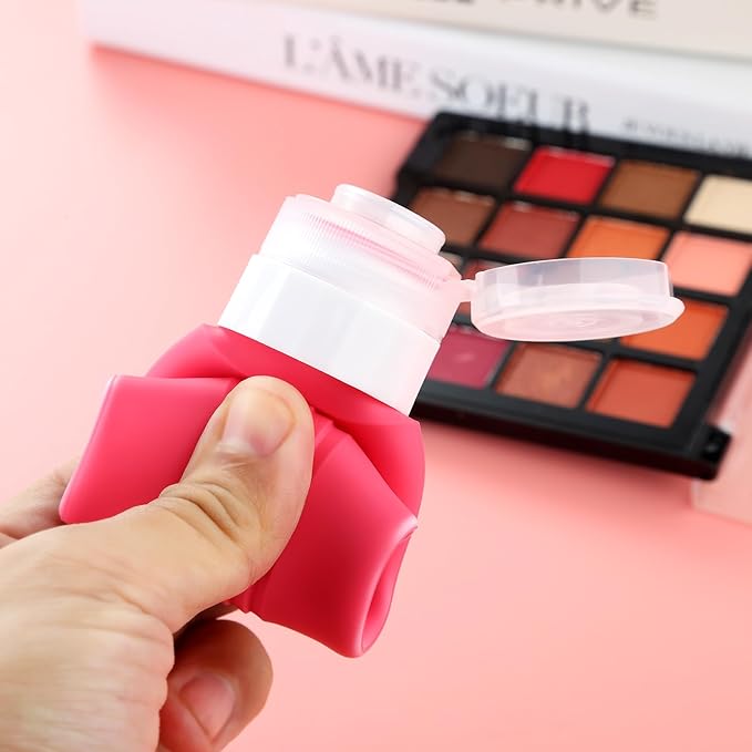 Travel Bottles for Toiletries, Tsa Approved 3oz Travel Size Containers BPA Free Leak Proof Refillable Liquid Silicone Squeezable Travel Accessories for Shampoo Conditioner Lotion (4 Pack)