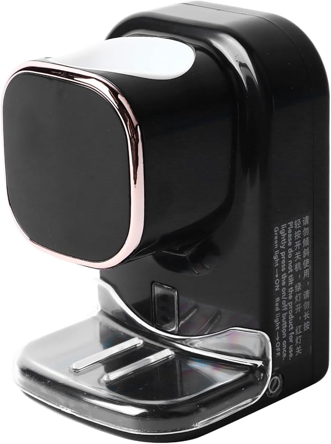 Electric Toothpaste Dispenser, Automatic Toothpaste Squeezer, Wall Mounted with 3 Toothbrush Slots and Holder, Smart Bathroom Accessories Stylish Decor (Black)