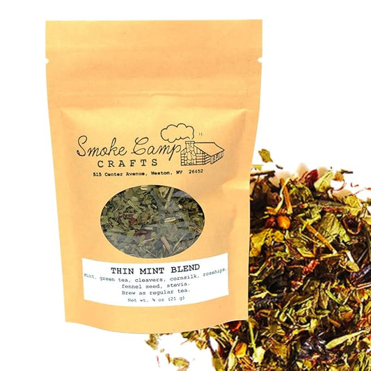 Smoke Camp Crafts Herbal Tea Blend - Thin Mint Blend, 3/4 oz (21 g) - Dieter's Tea