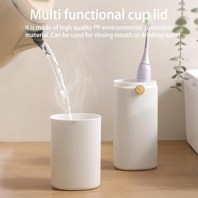 Toothbrush Travel Case with Airflow Holes, Comes with Travel Essentials Soap Holder,Multi-Function Portable Toothbrush Cover，Large Capacity, Travel Toothbrush Holder for Trips, Gym, Camping