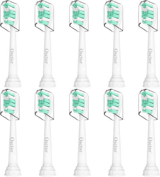 Replacement Toothbrush Heads for Philips Sonicare Plaque Control ProtectiveClean C2 C3 C1 W G2 4100 5100 6100 Electric Toothbrush HX9024,10 Pack Sonic Electric Toothbrush Brush Heads