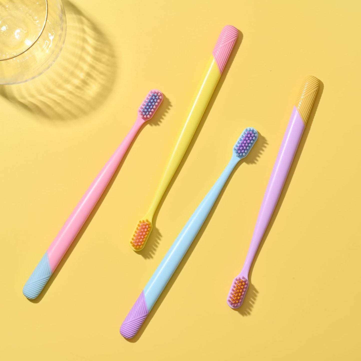 VIWIK 10 Pack Colorful Ultra-Soft Bristle Toothbrush – BPA-Free, Gentle on Gums, Effective Plaque Removal for Sensitive Teeth – Durable, Perfect for Adults and Kids