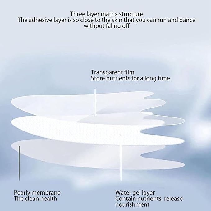 3 Box Face Nutrition Wrinkle Removal Lift Sticker - Microcrystalline Nasolabial Folds Removal Mask Laugh Line Lifting Mask Nasolabial Fold Stickers Facial Wrinkle Patches (Facial Care)