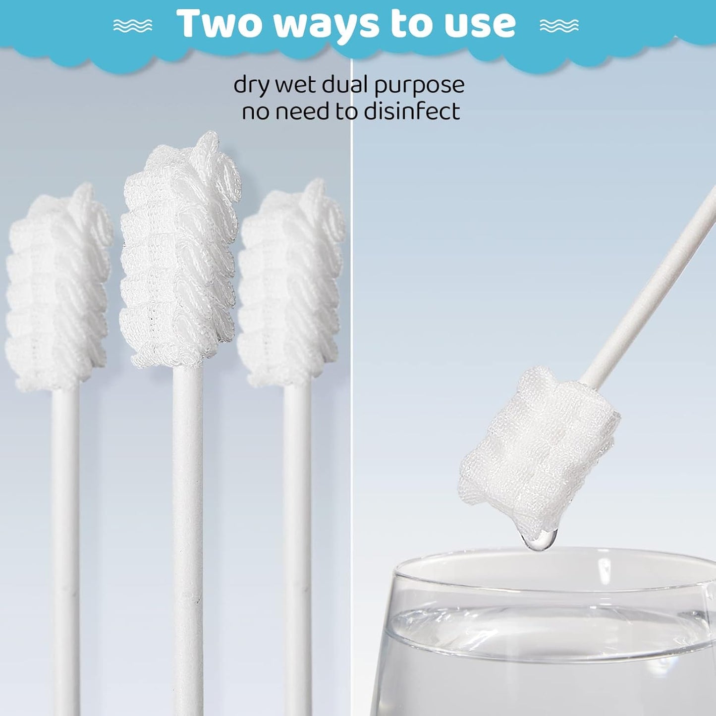 Tondiamo 100 Pcs Baby Tongue Cleaner Toothbrush Baby Oral Cleaner with 3 Pieces Finger Toothbrush for Newborn Mouth Oral Cleaning Infant for 0-36 Months