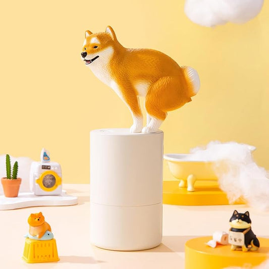 Fun Animal Series Foam Soap Dispenser-Shiba Inu,Pigeon,Shaped Foam Hand Washer,Automatic Soap Dispenser for Bathroom & Kitchen, Hilarious Gift for Kids, Adults (Shiba Inu Series (Mame Shiba))