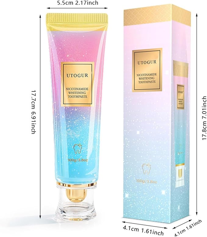 Probiotic Whitening Toothpaste, Utogur Toothpaste, Niacinamide Whitening Toothpastes, Effectively Whitens Teeth, Natural Gentle Remove Tooth Stains (2)