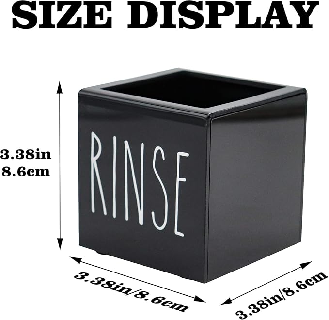 Black Acrylic Dixie Cup Dispenser, Disposable Paper Cup Dispenser Storage Holder, 3/5 oz Dixie Cup Holder, Bathroom Paper Cup Rinse Organizer, Disposable Cup Caddy, Water Dispenser Cup Holder