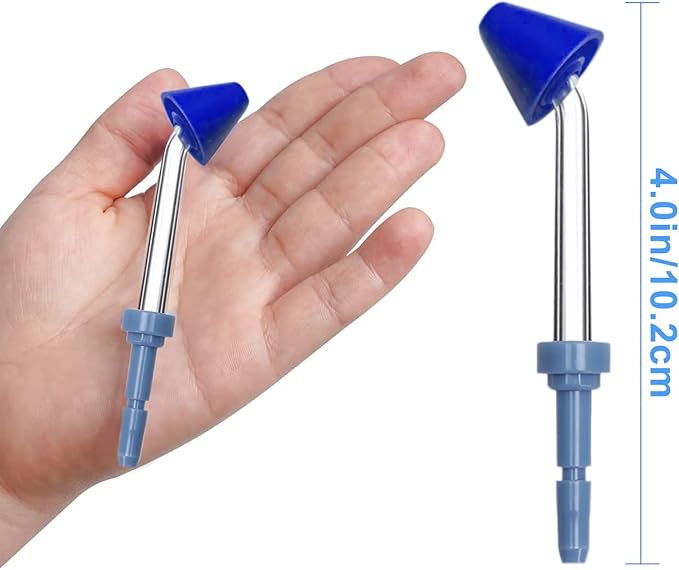 Nose Washing Replacement Tips for Waterpik Oral Irrigator Wp-100 Wp-450 Wp-250 Wp-300 Wp-660 Wp-900 by (6 Nasal irrigator Tips)