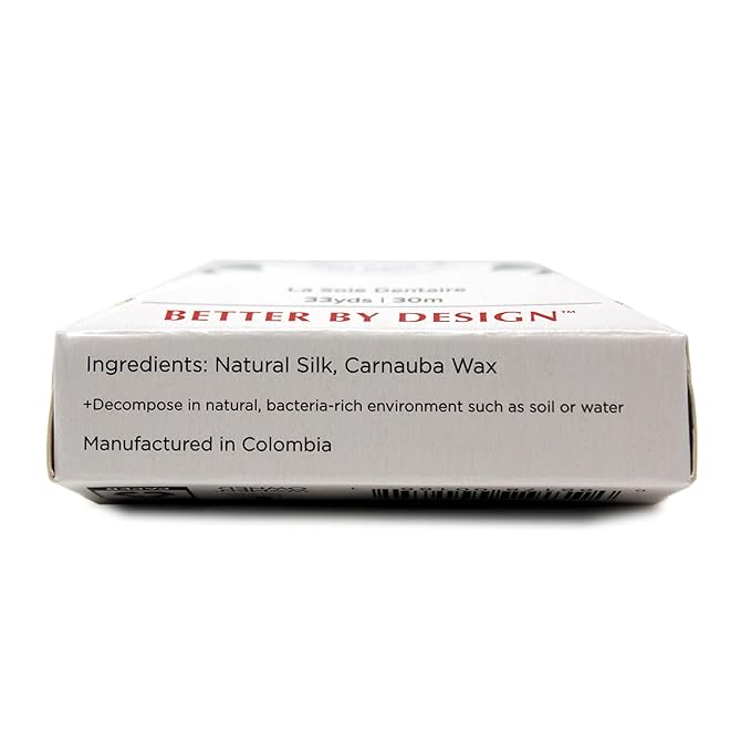 RADIUS Dental Floss, Natural Floss, Unscented Silk, 33 Yards, Compostable & Non-Toxic Oral Care Designed to Help Fight Plaque, Pack of 6