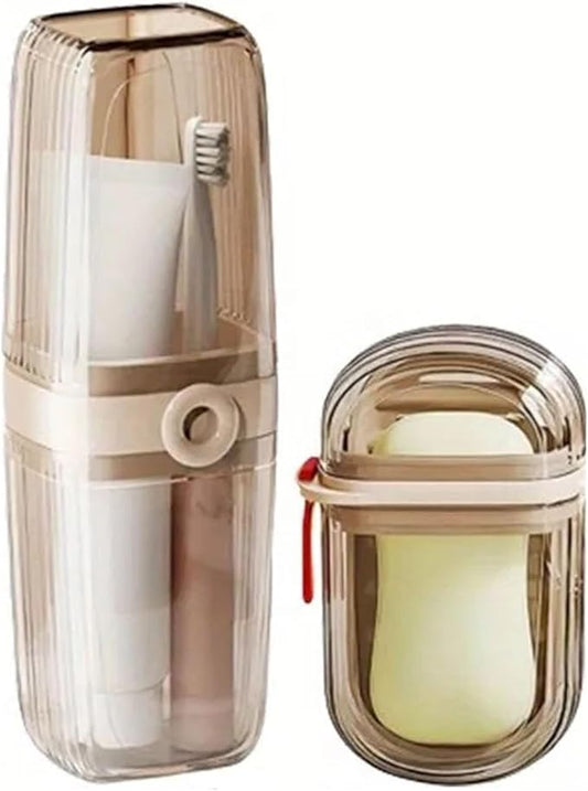 Toothbrush Travel Case, Portable Travel Box with Sealed Lid Design, Soap Container for Traveling, Portable Bar Soap Case for Shower Bath Bathroom Household Supplies