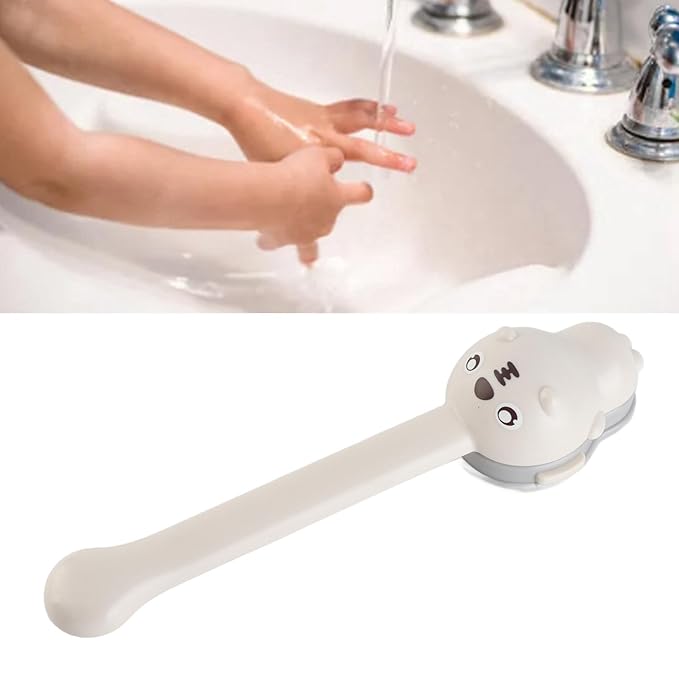 Faucet Handle Extender for Toddlers Kids, 17cm Universal Soft Silicone Children Cartoon Faucet Extender for Bathroom Sink