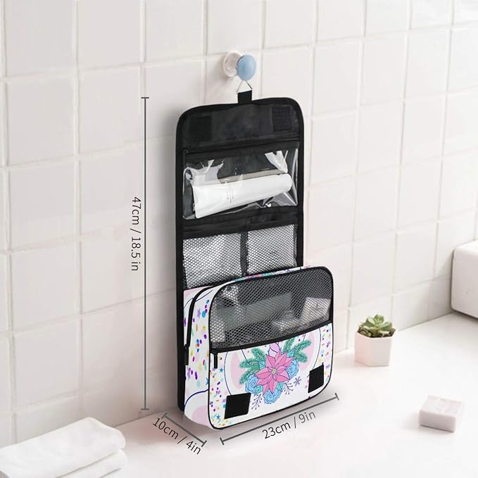senya Hanging Travel Toiletry Bag Kit Makeup Case Cosmetics Organizer for Men Women
