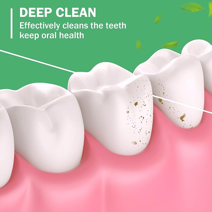 Mimorou 96 Pack Dental Floss Bulk Mint Flavored Floss 50m Each Travel Dental Oral Care for Teeth and Gum Protection(Mint Green)