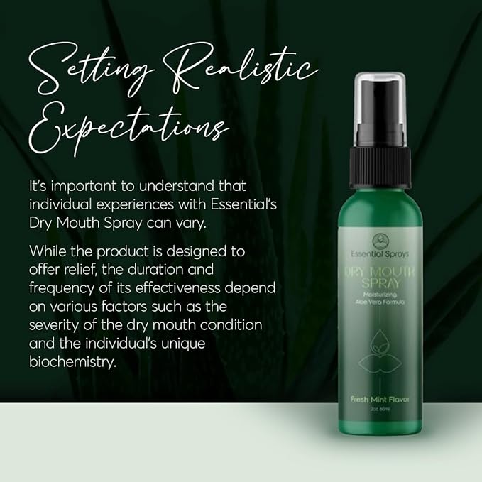 Dry Mouth Spray (2-Pack) - Moisturizing Aloe Vera Formula, Fresh Mint Flavor - Promotes Saliva Production & Soothes Dry Mouth - 2 fl. oz.
