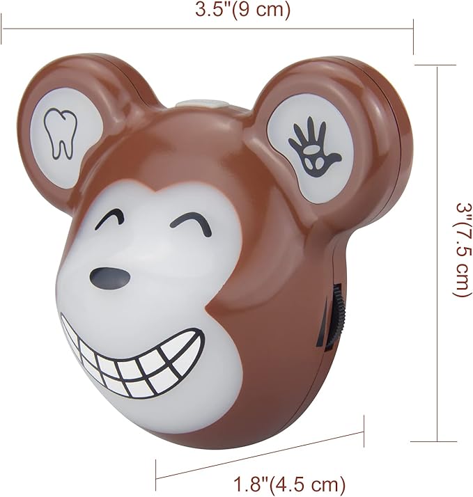 Musical Timer for Kids, Rechargeable Battery 2 Minute Toothbrush Timer and 20 Seconds Bathroom Hand Wash Timers with LED Color Light, 3 Volume Options Musical Timers for Children