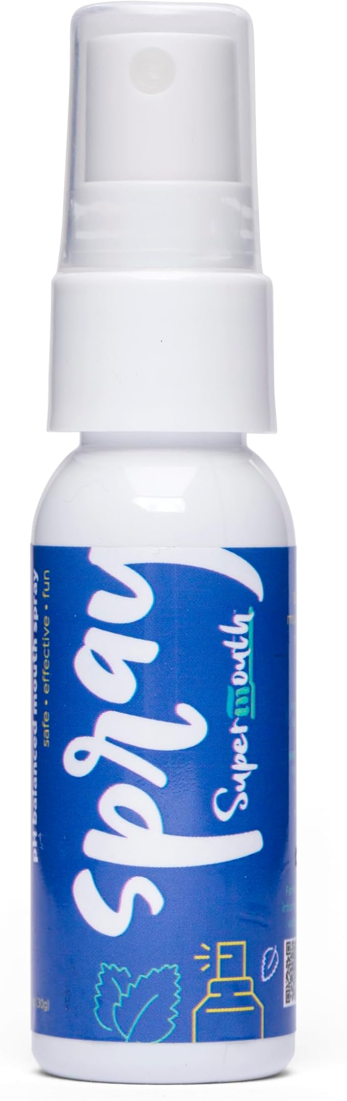 SuperMouth Fluoride-Free Mouth Spray – Alkaline, Sugar-Free Formula with Prebiotics & Xylitol – Gentle for Kids, Adults & Pregnant Women – Freshens Breath, 4 Refreshing Flavors