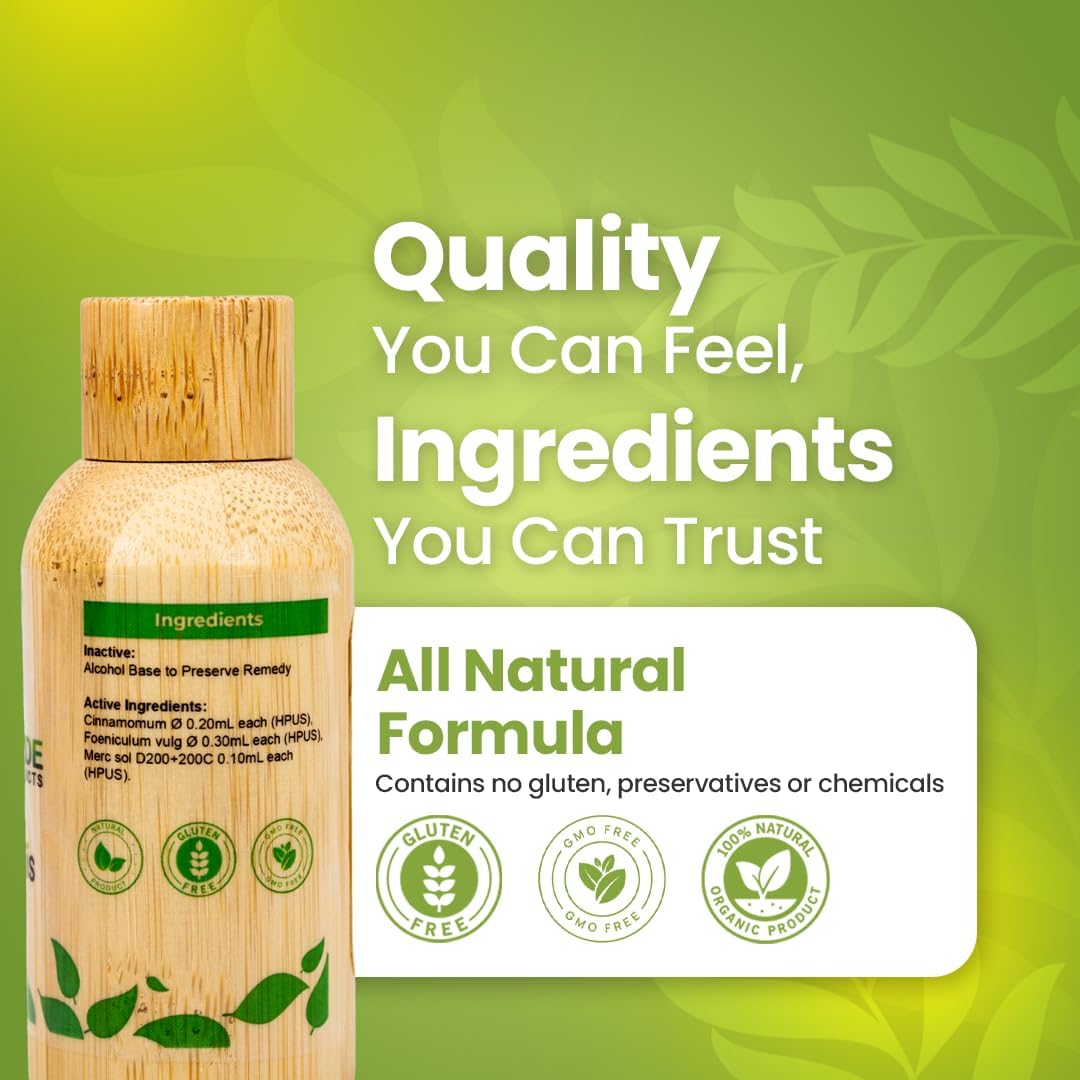 Bestmade Natural Products Halitosis, Natural Remedy for Bad Breath BM249 - Helps Improve Oral Health, Reduce Smelly Breath & Restore Healthy Bacteria in The Mouth, 30 mL Drops