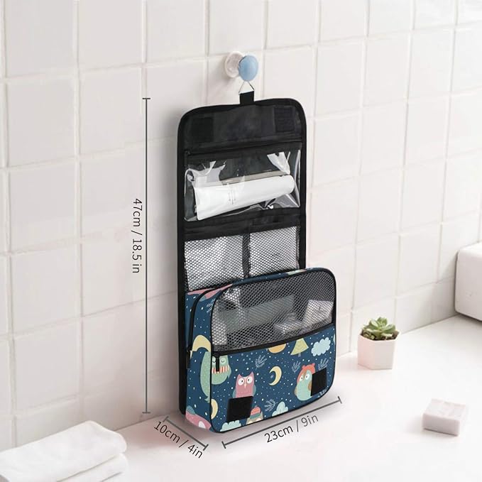 senya Hanging Travel Toiletry Bag Kit Makeup Case Cosmetics Organizer for Men Women