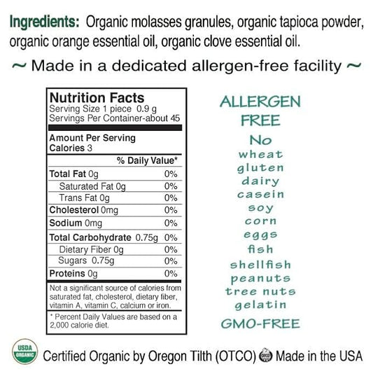 St. Claire's Organic Herbal Pastilles, (Clove, 8 Ounce Refill Bag) | Gluten-Free, Vegan, GMO-Free, Plant-based, Allergen-Free | Made in our Allergen-Free facility