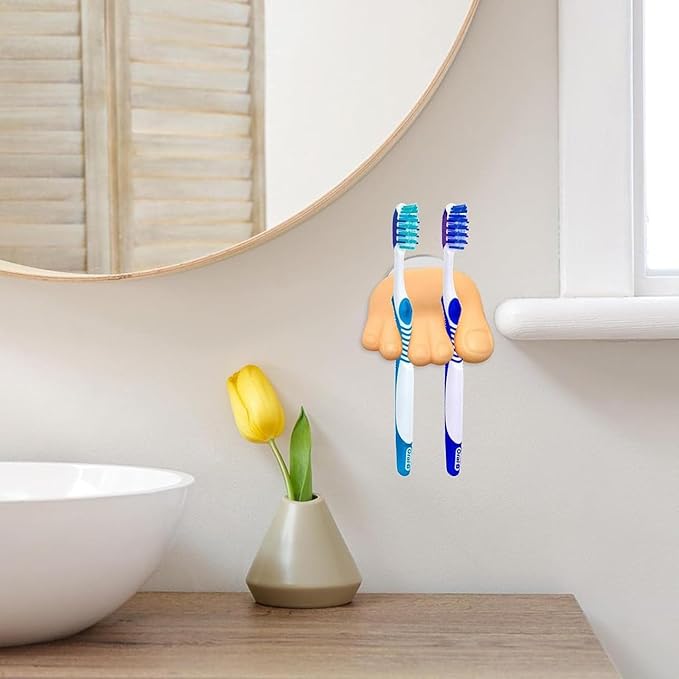 2 Pack Rain Boot Toothbrush Holder Silicone Cute Organizer for Your Bathroom Perfect Toothbrush Holder for Children,Safety Razor Stand Multi Purpose Bathroom Accessory (xiaojiaoya)
