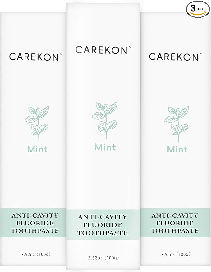 Hydroxyapatite Toothpaste for Sensitive Teeth, Fluoride Toothpaste for Cavity Reversal, Enamel Remineralization, Gum Repair, Teeth Whitening, Home & Travel Size, Mint Flavor, 3 x 3.52oz