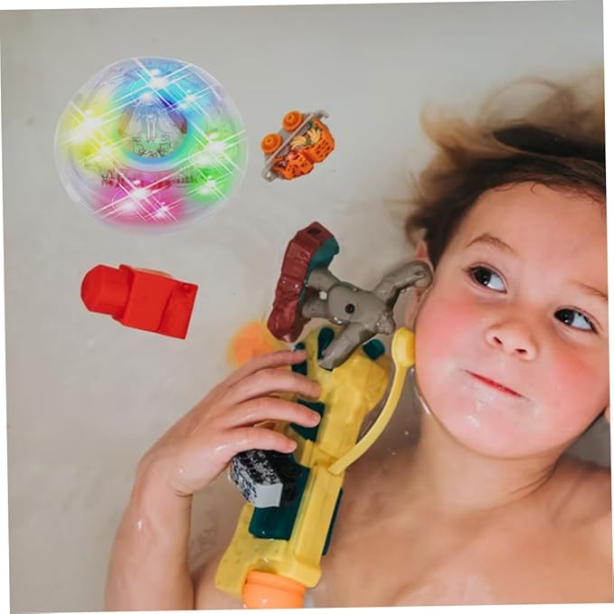 LED Floating Baby Bath Toys, Battery-Free Light-Up Shower Toys for Infants & Toddlers in Bathtub