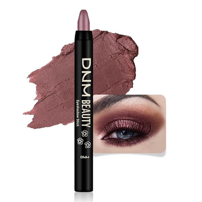 evpct Orchid Shimmer Cream Eye Shadow Brightener Sticks Set for Eyes, Orchid Shimmery Matte Pencil Eye shadow Applicator Stick Pen Palette Makeup Waterproof 26#