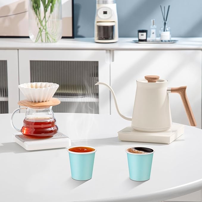 100 Pack 3oz Paper Cups, Paper Coffee Cups, Disposable Hot Cups for Water, Juice, Coffee or Tea, Ideal for Water Coolers, Party, Home and Office, 100 Pcs