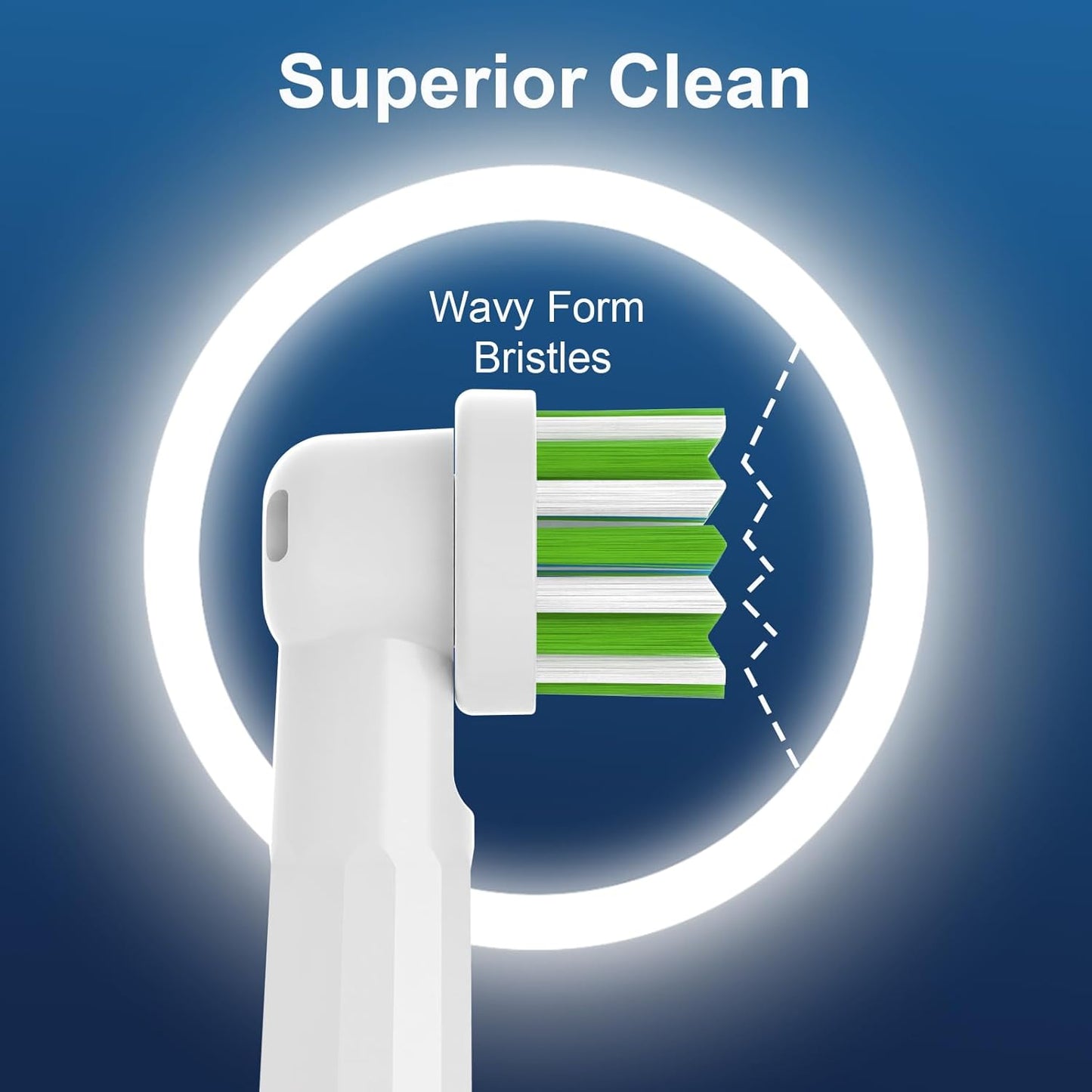 Replacement Toothbrush Heads Compatible with Oral b Braun Smart 1500/7500,Pro 1000/1500,Genius x/6000/Cross/Floss/Sensitive, 16PCS Electric Brush Heads Refill for Braun Oral B