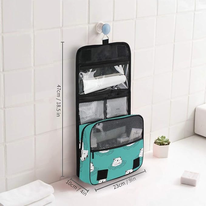 senya Hanging Travel Toiletry Bag Kit Makeup Case Cosmetics Organizer for Men Women