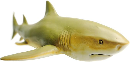 Gemini&Genius Marine Animal World Toy Lemon Shark Ocean Shark Action Figure Sea Animal Great White Shark Action Figure Soft Rubber Toys Role Play Swimming Pool Beach Bathing Toys for Kids