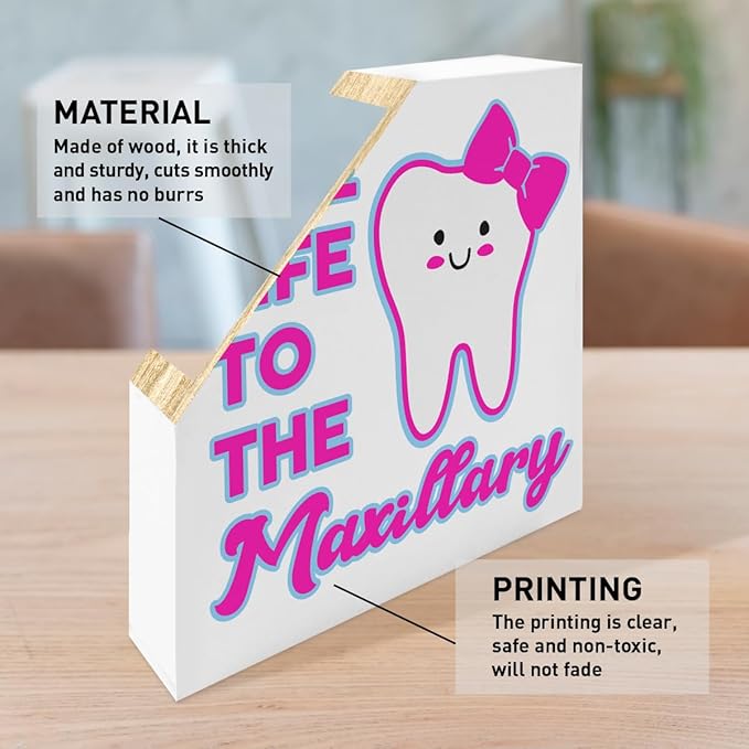 Dentist Gifts for Women Men Doctor, Gifts for Dentists Dental Assistant Student, Dental School Graduation Hygienist Gifts, Dental Decorations for Office Room Desk, Dental Office Desk Decor, Maxillary