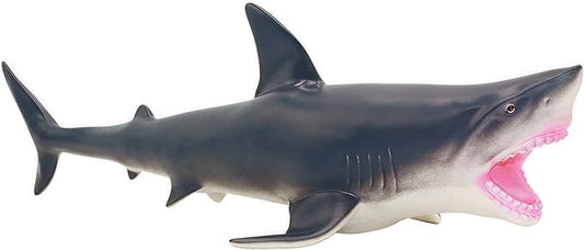 Gemini&Genius Sea Animal Great White Shark Action Figure Soft Rubber Swimming Pool Bathtub Toys, Realistic 18'' Length Ocean Animal Swordfish Educational and Role Play Toy for Kids