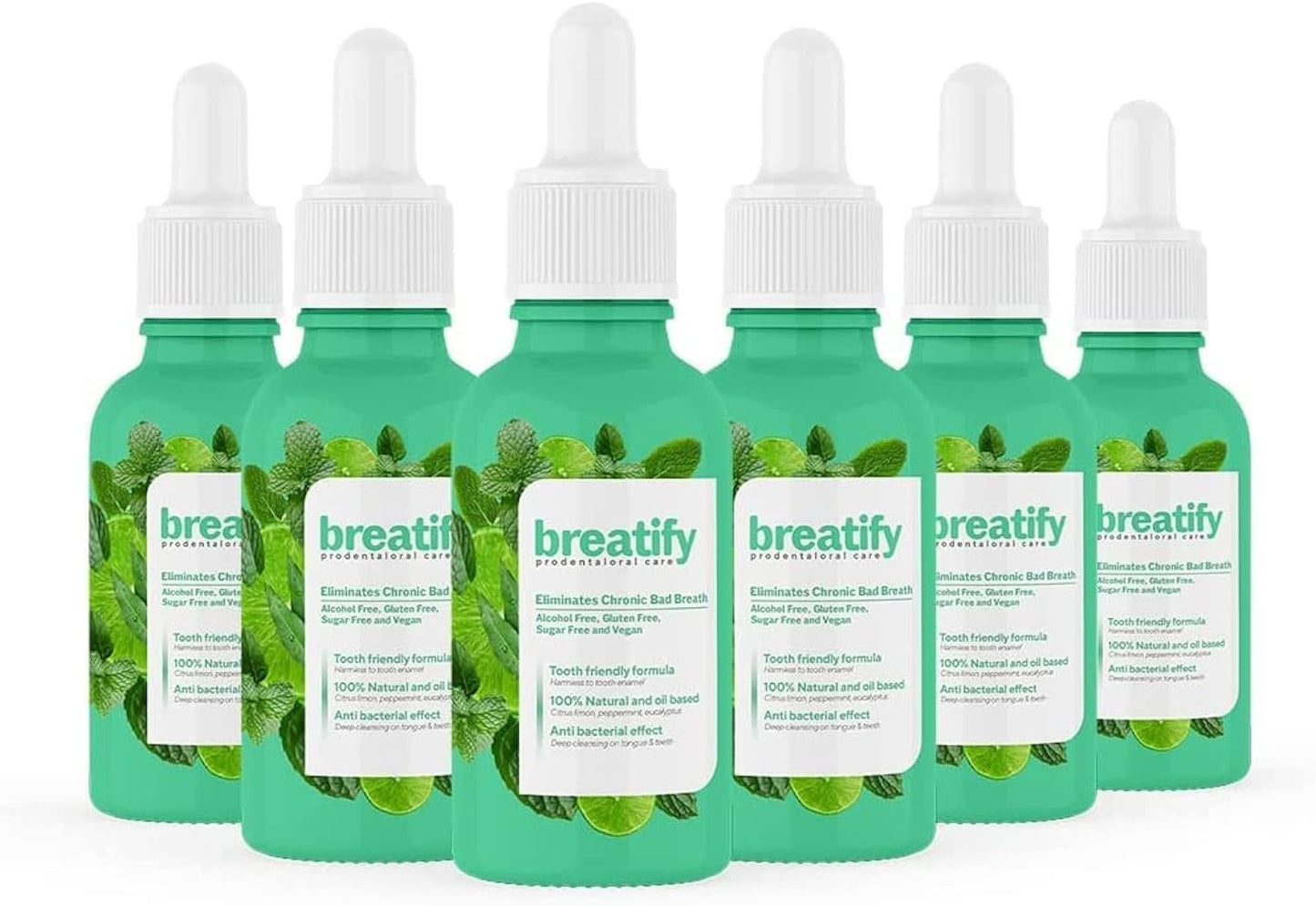Bad Breath Eliminating Serum – Bad Mouth Smell Removing Drops – Easy to Carry and Handy Fresh Breath Oil-serum, 20 mL, 0.68 Oz (Pack of 6, 4.08 Oz)
