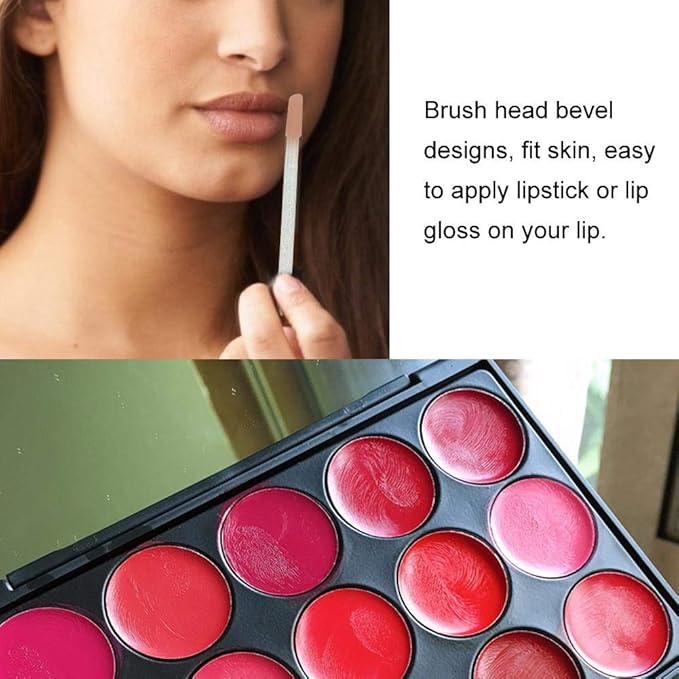 100pcs/Set Disposable Lip Brushes Make Up Brush Lipstick Lip Gloss Wands Applicator Tool Makeup Beauty Tool Kits Green