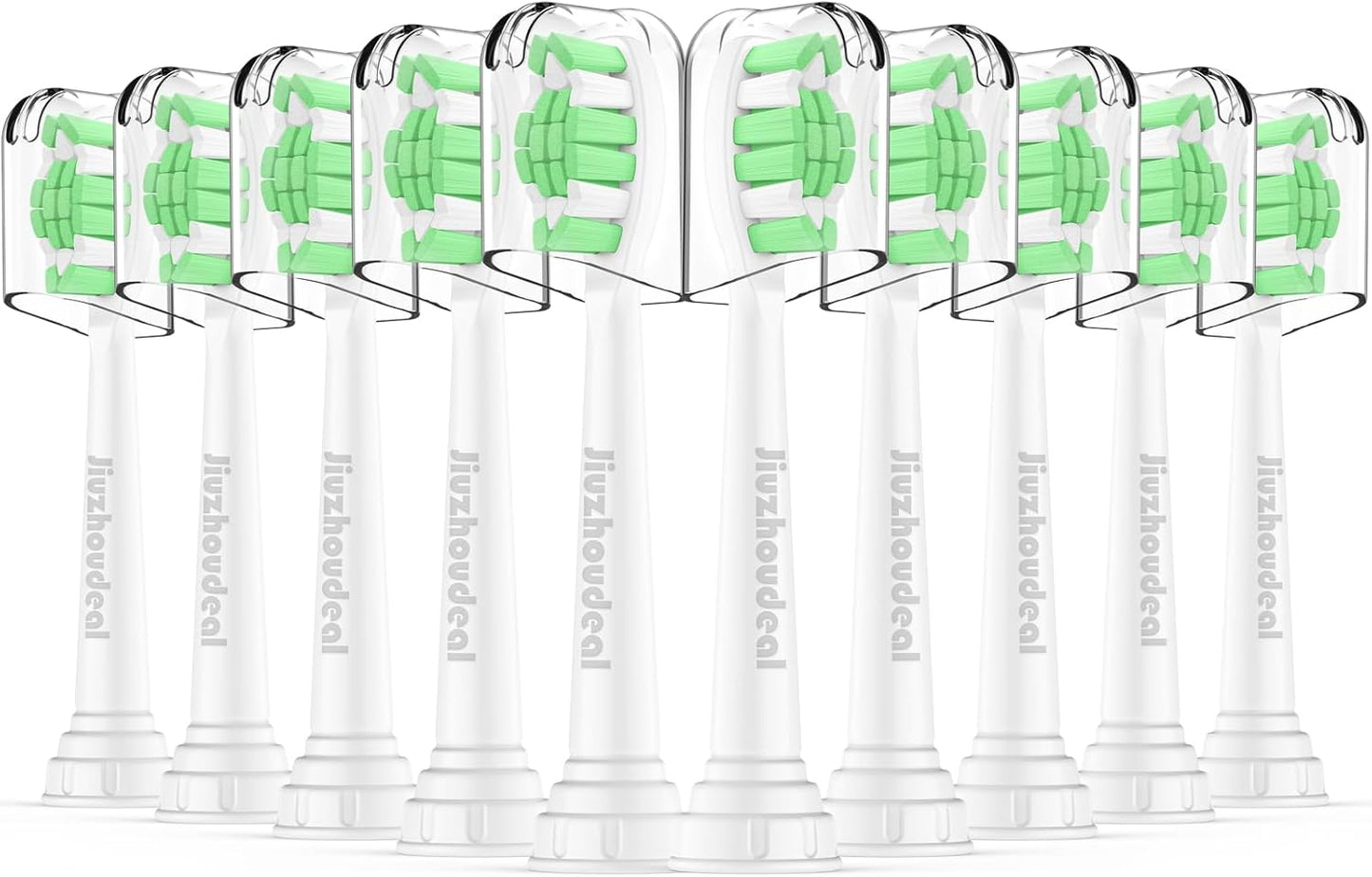 Replacement Heads for Philips Sonicare Toothbrush, Replacement Brush Heads Compatible with Phillips Sonicare Electric Toothbrush, 10-Pack, White