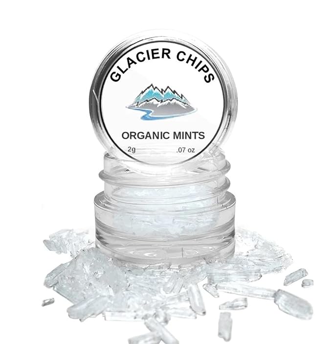 Dale Audrey Ayurvedic Glacier Chips Fresh Breath Candy | Made With Natural Mint Oils | Helps Eliminate Bad Breath and Dry Mouth | Organic Travel Mints, Vegan