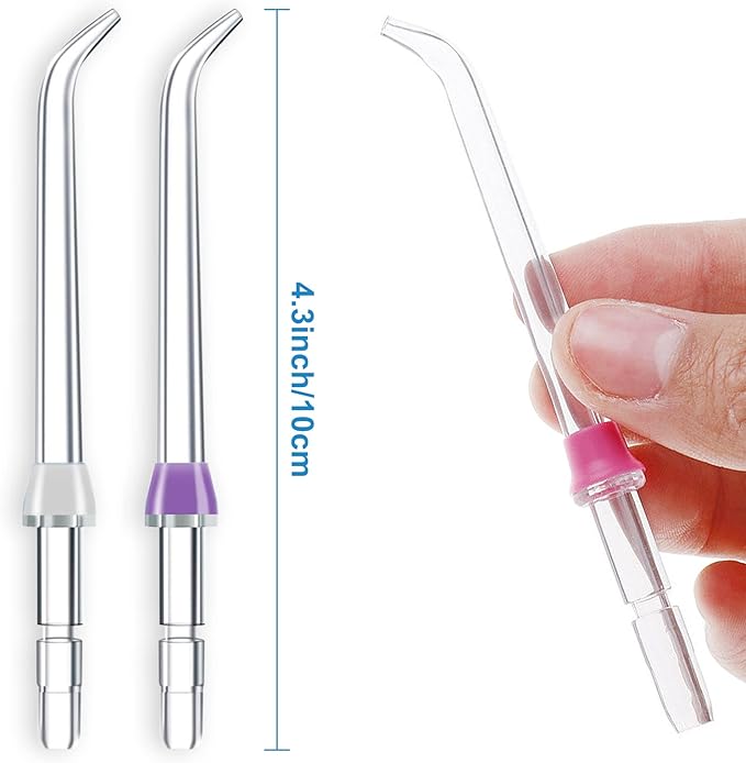 Flosser Replacement Tips for Waterpik Water Flosser, Reach Flosser Refill Heads Replacement Heads for Waterpik, Compatible with Waterpik Oral Irrigator & Dental Flosser(6 Classic Jet Tips)