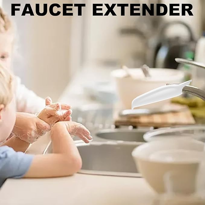 Faucet Extender, Hand Wash Helper Water Faucet Extender, Bath Spout Cover, Kids Bathroom Sccessories, Bathroom Sink Spout Wash Helper, Hand Washing Laundry Tools for Kids