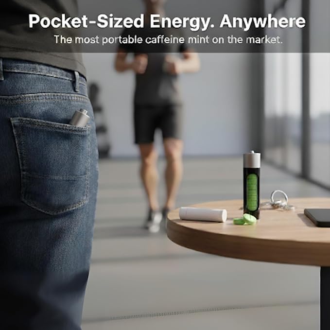 Rally Caffeine Mints, 60 Milligram, Instant Energy, Fresh Breath, Caffeinated, 0 Sugar, Natural Peppermint, Cinnamon, Wintergreen Variety Pack (3 Packs, 30 Mints)