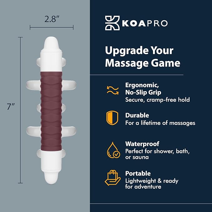 KOA KOAPRO Cellulite & Fascia Massage Tool – Massage Tools for Deep Tissue, Trigger-Point, Self Massage Tools for Back, Neck & Legs; Supports Flexibility, Mobility & Whole-Body Care