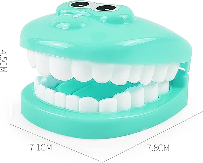Dental Early Education Brushing Toys, YOUYA DENTAL 9Pcs/Set Children Role Play Toys Crocodile Early Education Cartoon Tooth Brushing Model Preschool Education Toy Dentist Game for Kids Classroom GREEN