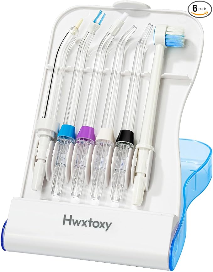 Waterpik Replacement Picks Replacement Tips for Waterpik Water Flosser, Waterpik Replacement Heads, Storage Case & AquaFlosser 6 Tips (Aquaflosser 6 Tips)