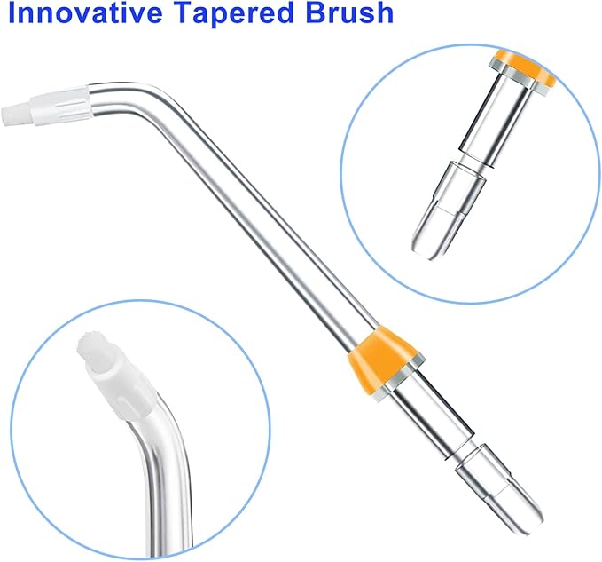 Replacement Tips for Waterpik Water Flosser, Replacement Orthodontic Tips Compatible with Waterpik Water Flossers and Other Brand Oral Irrigators (6 Orthodontic Tips)