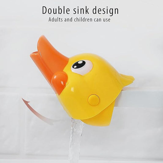 Naysku Cartoon Faucet Extender, Safety Faucet Extender for Children Toddler Kids Hand Washing Baby Kids Hand Wash Helper Bathroom Sink, Silicone Faucet Extender Extender