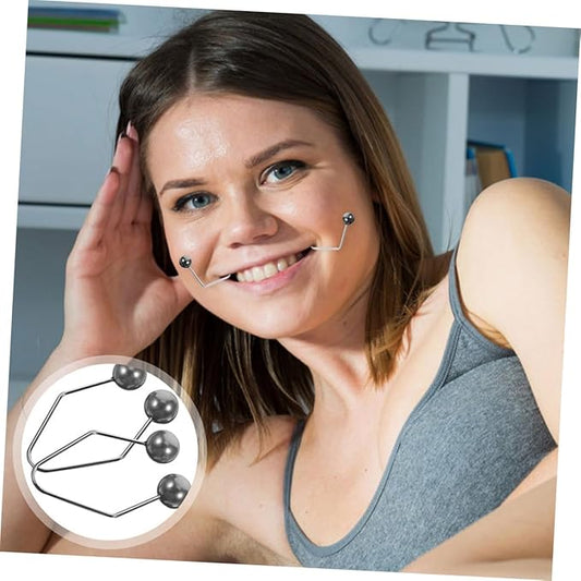 Mikinona 2pairs Maker Tool for Cheeks Portable Trainer Face Exerciser for Natural-looking Easy to Use Facial Beauty Tool for Daily Training