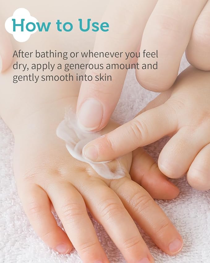 GOONGBE Kids' Moisture Body Lotion - Korean Kids Daily Body Moisturizer - Long Lasting 24hr Hydrating Cream Type Lotion with Cica and Squalane - Allergen Free Scent, 8.45 fl.oz.