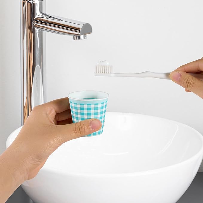 LITOPAK 720 Pack 3 oz Paper Cups, Colorful Disposable Bathroom Cups, Small Mouthwash Mugs for Home, Bathroom, Picnic, Party, and Events